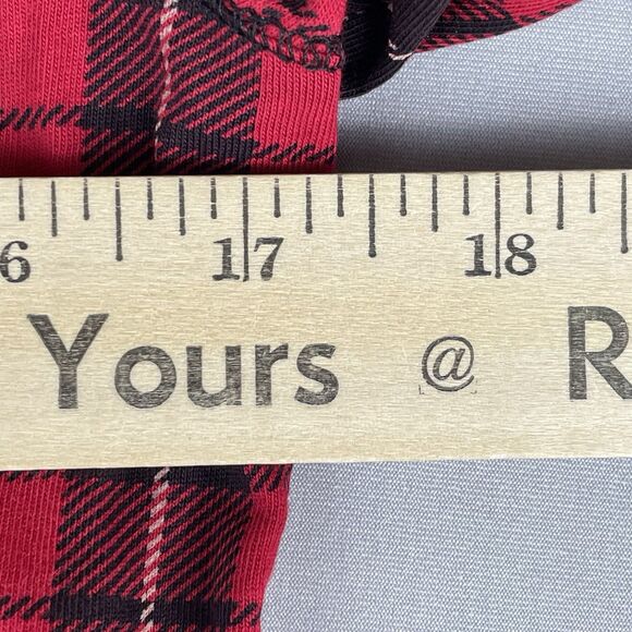 Lauren Jeans Co. Ralph Lauren Long Sleeve Blouse Women's PM Red Plaid Ruffle - Picture 11 of 16